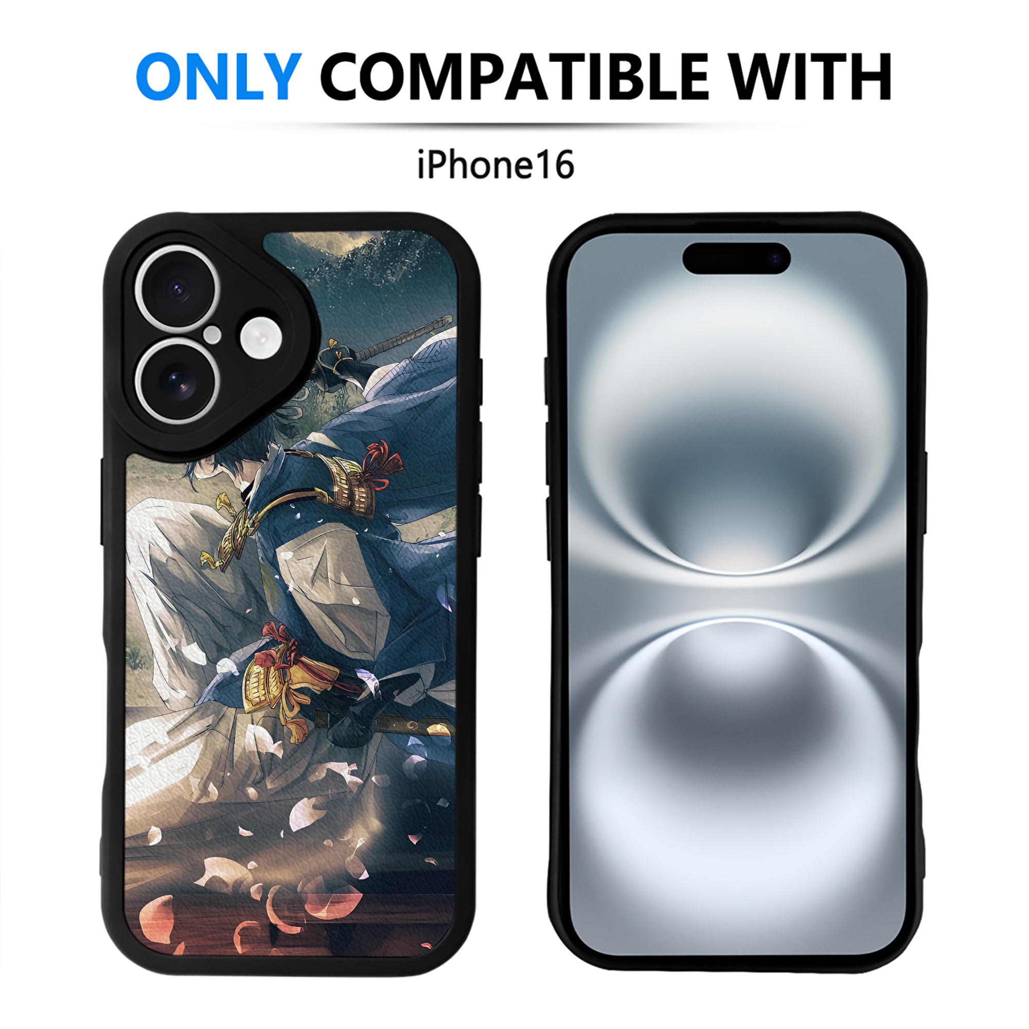 （画像用） 刀剣乱舞 Touken Ranbu 【iPhone 16シリーズ対応】シリコンスマホケース（レザー調） 材質：シリコン